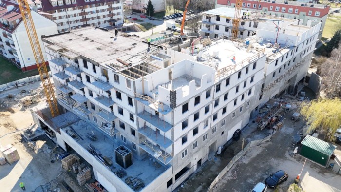 Postępy prac na budowie osiedla Synergia