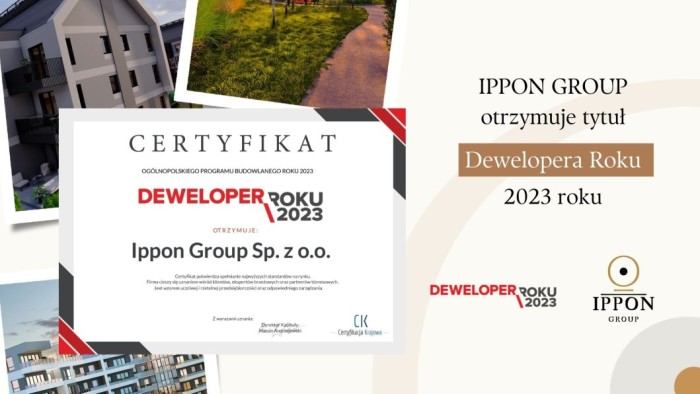 Ippon Group otrzymuje tytuł Dewelopera Roku 2023!