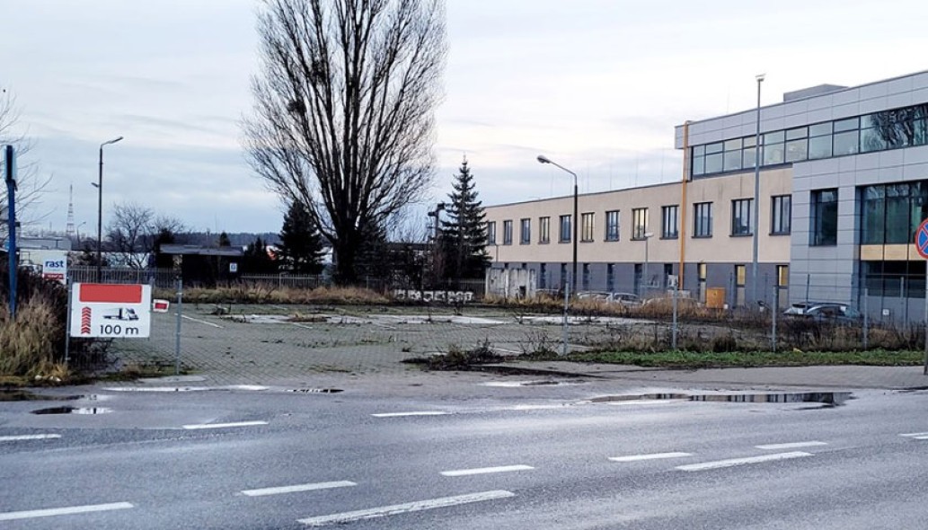 Olsztyn, parking lot, corner of Składowa Street / Żelazna Street